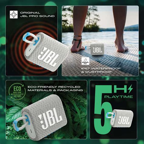 Buy JBL Go 3 ECO Ultra Portabler,Pro Sound,IP67 Water & Dust Resistant ...
