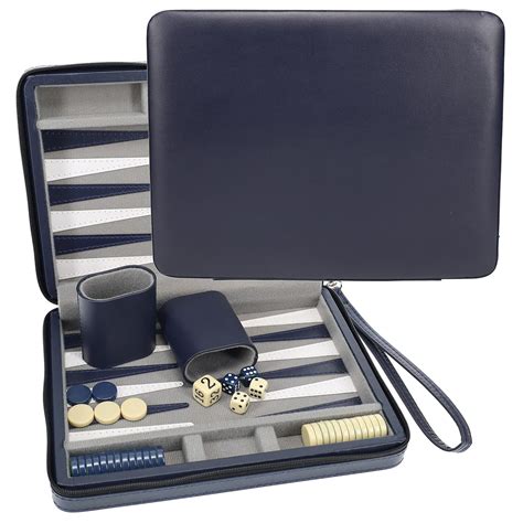 Buy WE Games Blue Magnetic Backgammon Set with Carrying Strap - Travel ...