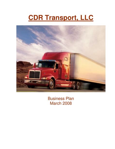 Trucking Company Business Plan Hmqbimaeh