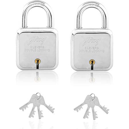 Godrej Locking Solutions and Systems Square Padlock 8 Levers for Home ...