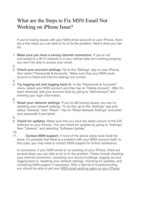 Image result for MSN Email Problems