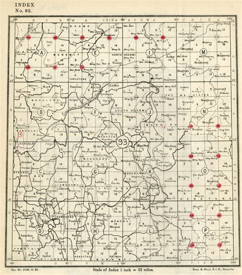 India topographic map indexes
