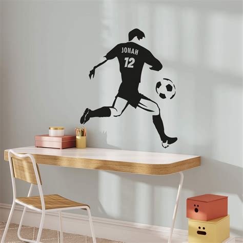Name + Soccerplayer Wall sticker | wall-art.com