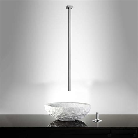 Hanging Spout with Deck Mounted Joystick Control Lever Chrome Finish