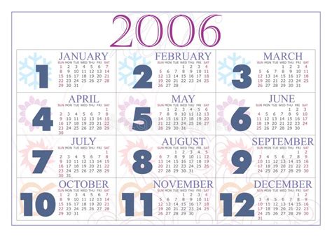 Kalender 2006 stock abbildung. Illustration von auslegung - 284799