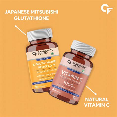 Buy CARBAMIDE FORTE L GLUTATHIONE WITH VITAMIN C & AMLA EXTRACT 1000MG ...