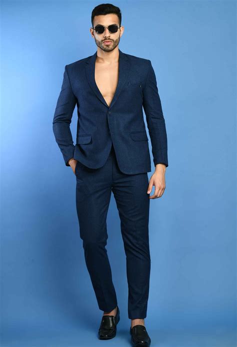 Men's Charming Navy Blue Suit Set – SQUIREHOOD