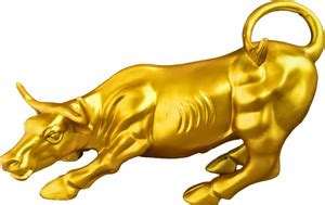 Cozzy Dera Golden Bull Statue,Charging Bull,Trading Bull,Stock market ...