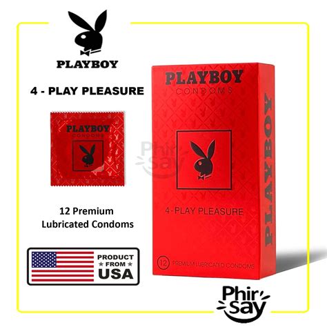 Playboy 4-Play Pleasure Condoms | Pack of 12 - Phirsay