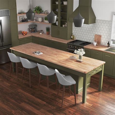 Sparrow Peak 6-ft x 39-in x 1.5-in Natural Wood Maple Butcher Block ...