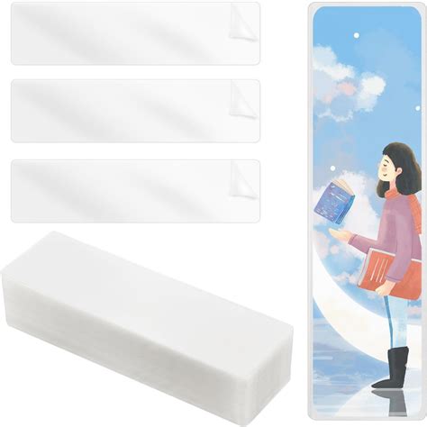 Amazon.com : 120pcs Bookmark Sleeves, Bookmark Laminating Sheets ...