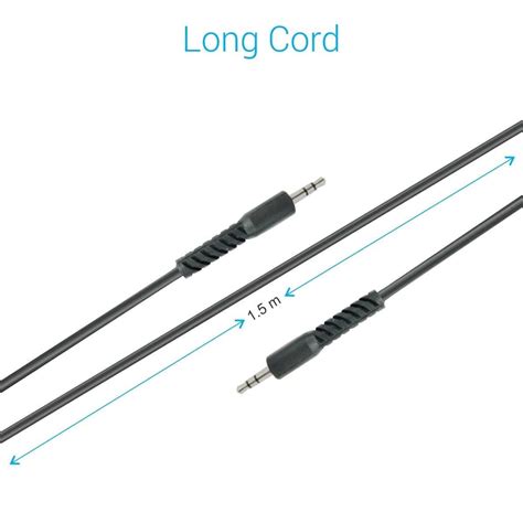 Portronics KONNECT AUX- 1.5 Meter Long 3.5mm AUX Cable
