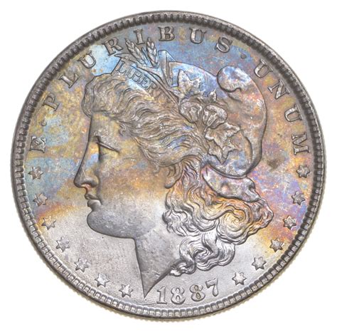1887 Morgan Silver Dollar - Amazing Color | Property Room