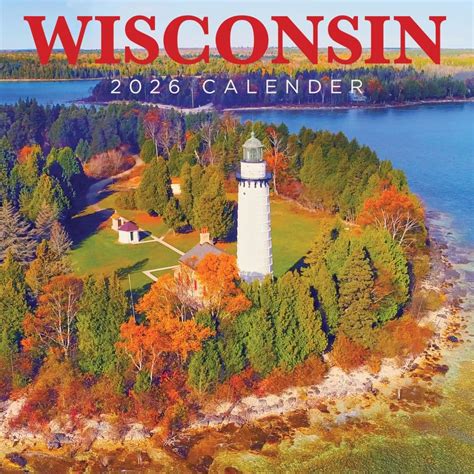 Wisconsin 2026 Wall Calendar - Calendars.com