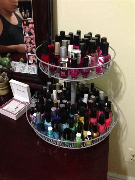 Nail polish storage | Nail polish storage, Long acrylic nail designs ...