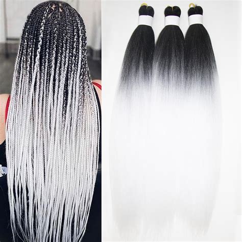 White And Black Ombre Hair