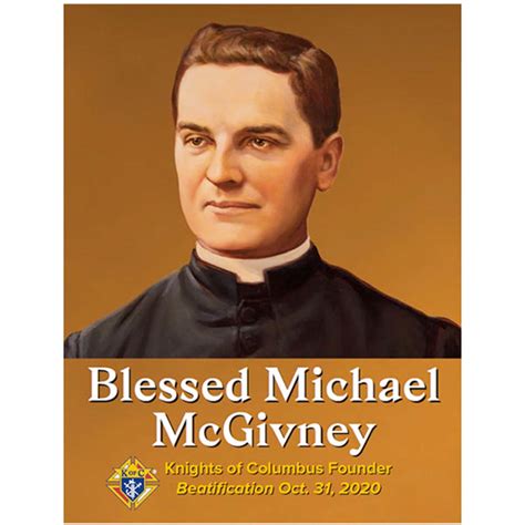 11 x 17 Blessed Michael McGivney Beatification Poster Set - Knights ...