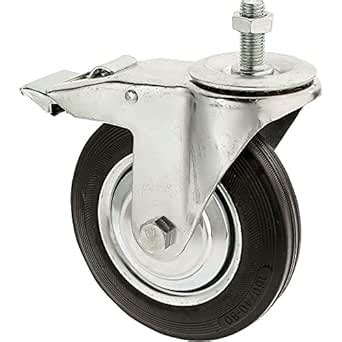 Steelex D2549 Threaded Lock Swivel Industrial Hooded Caster, : Amazon ...