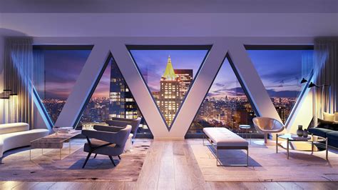 Manhatten New York City Penthouse Jennifer Lopez's Madison Square Park