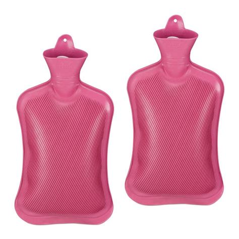 Pink Hot Water Bottle 2L