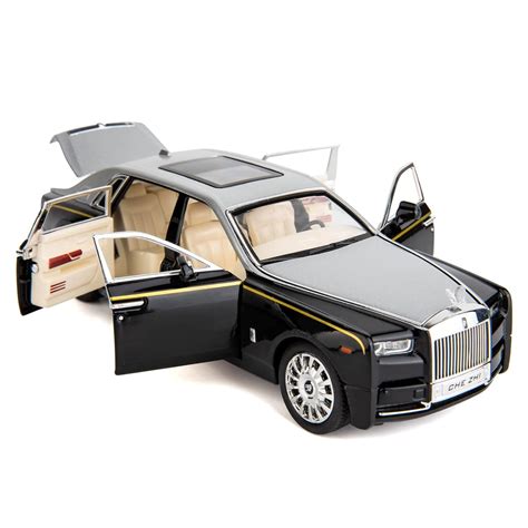 BDTCTK 1/24 Rolls-Royce Phantom Model Car,Zinc Alloy Pull Back Toy ...