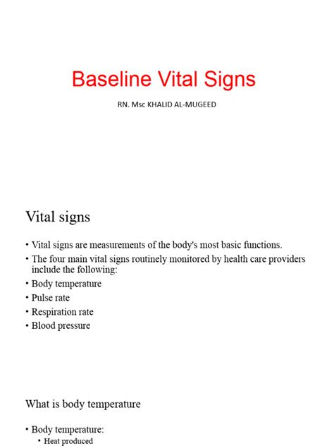 Image result for Vital Signs Explained