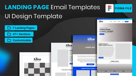 Landing Page | Email Templates | UI Design Template | Figma