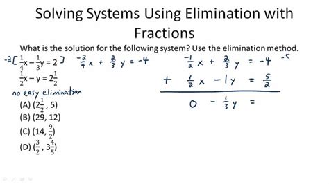Image result for Elimination Algebra Examples