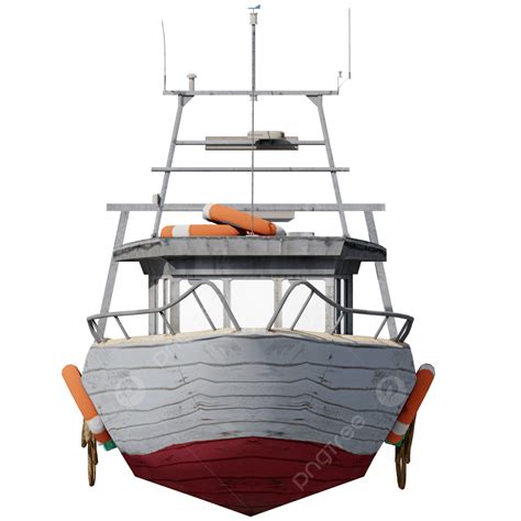 White Red Boat Front View, Boat, Boat Front, Boat Transparent PNG ...
