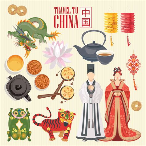 矢量日本与中国传统文化图片-创意矢量中国传统文化设计插图素材-高清图片-摄影照片-寻图免费打包下载