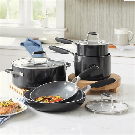 Calphalon Ceramic Nonstick 8-Piece Cookware Set | Montgomery Ward
