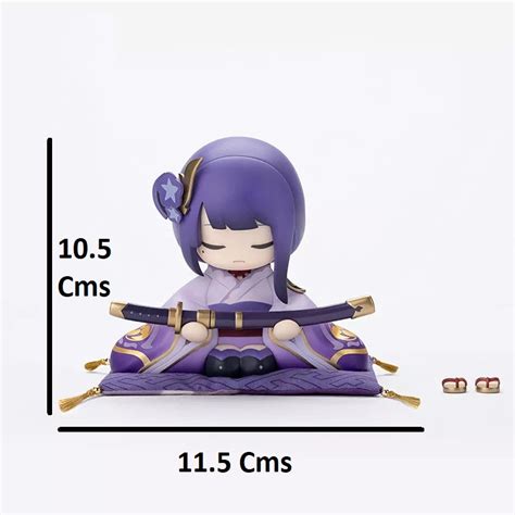 Genshin Impact Raiden Shogun Beelzebul Sitiing Anime Action Figure | 1