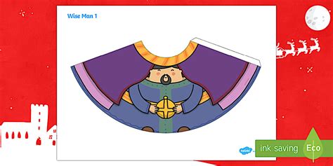 Three Wise Men Nativity Cone Characters - 3D paper craft, cone, cone