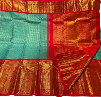 Royal Blue Handloom Kanjeevaram Silk Saree