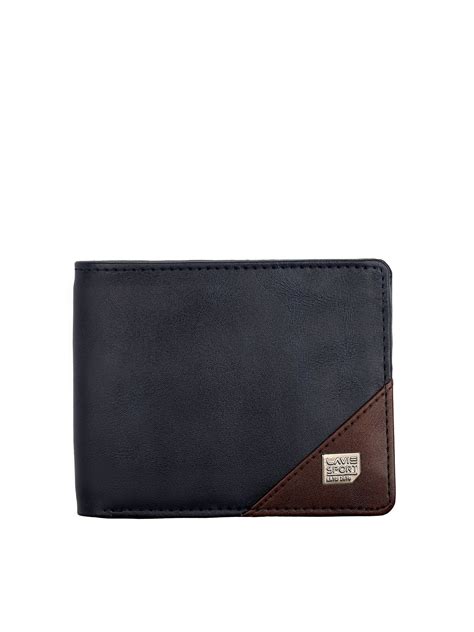 LAVIE SPORT Men Navy Blue & Brown Two Fold Wallet - Price History