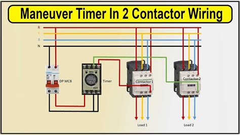 Image result for Delay Timer Connection On Contactors