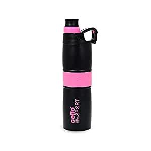 Cello Force Thermosteel Flask with Anti-Slip Grip, 700ml, Pink ...