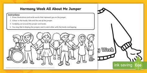 Harmony Week All About Me Jumper