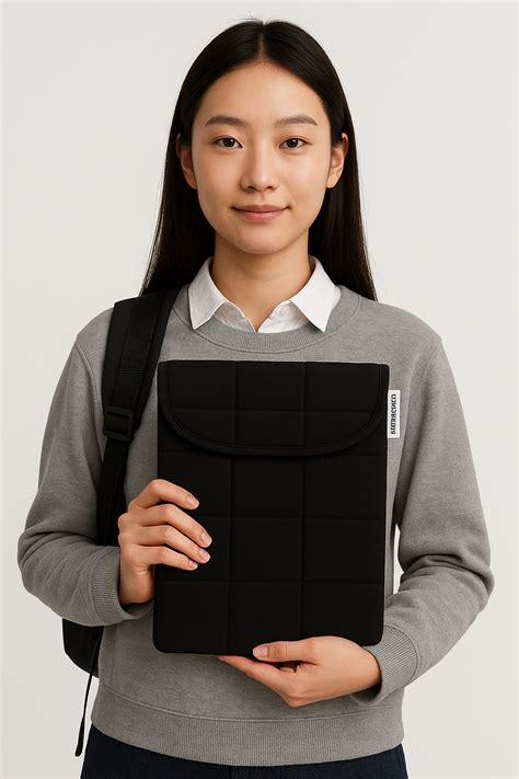 Puffy Laptop Sleeve 13"/14"/15”/16” (black) – lucca india