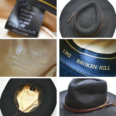 1点物 OUTBACK紐付き黒ウールハットUSA古着メンズレディースOKアメカジブランド90sストリート/スポーツMix中折れハット帽子 ...