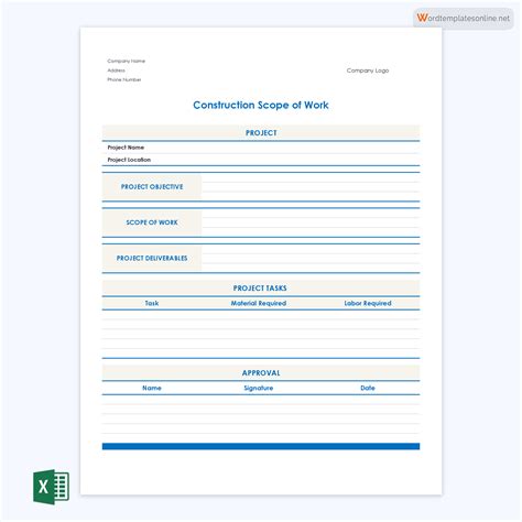 Image result for Scope of Work Example Construction