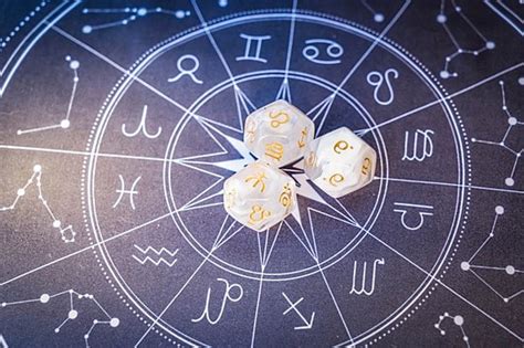 占卜黃道帶占卜骰子算命和占星術預測概念 照片背景圖桌布圖片免費下載 - Pngtree