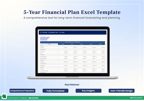 5-Year Financial Plan Excel Template - Best Templates