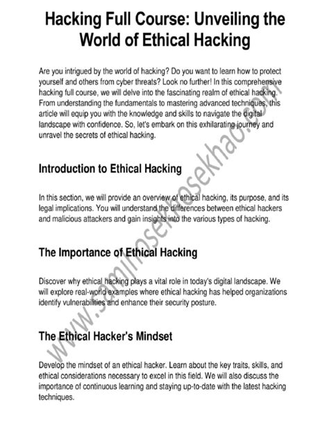 Free Hacking Full-Course 的图像结果
