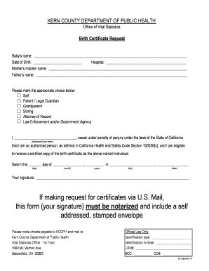 18 Printable baby birth certificate at hospital Forms and Templates ...