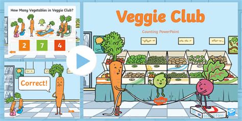 Veggie Club Counting PowerPoint