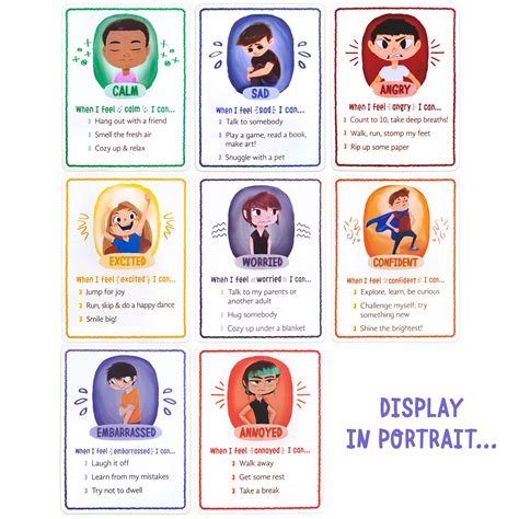 How I'm Feeling Classroom Posters Set (8-Pack) 17" x 22" | Motivational ...