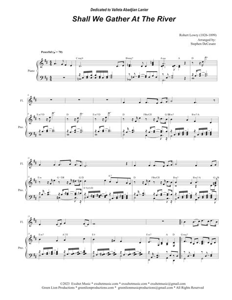 Shall We Gather At The River (Flute solo and Piano) (arr. Stephen ...