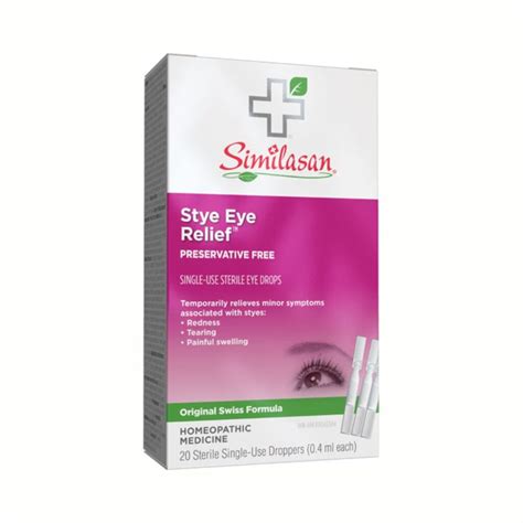 Similasan Single-Use Stye Eye Relief | Fast, Natural Relief for Styes ...
