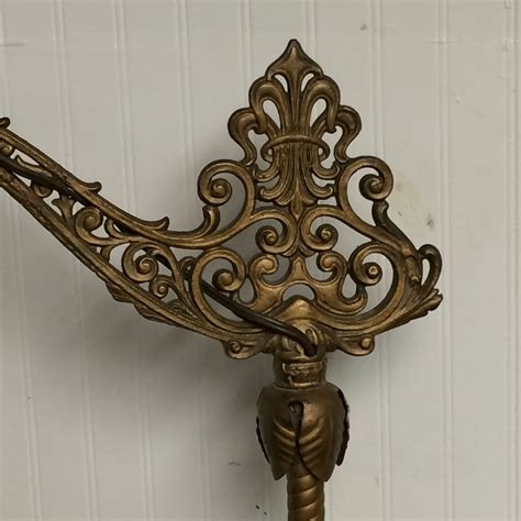 Antique 1920's Ornate Cast Iron Bridge Arm Floor Lamp with Claw Foot ...